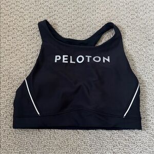 Peloton Black and White Athletic Bra